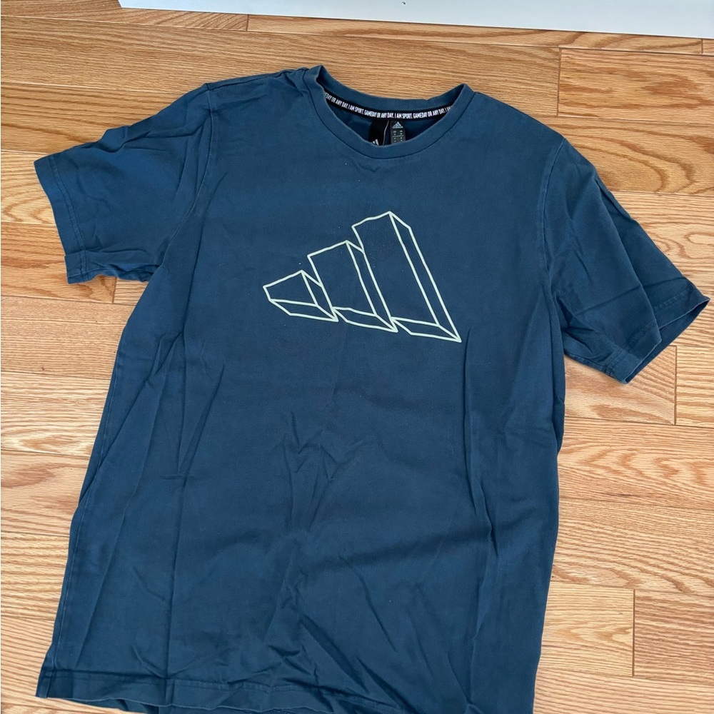 Adidas Navy Blue Graphic T-Shirt